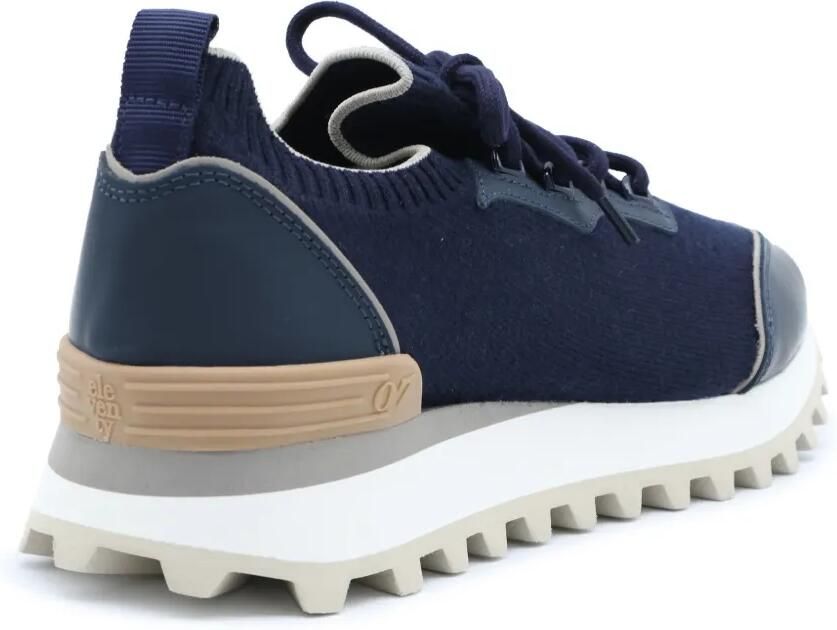 Eleventy Gebreide sneakers met vlakken Blauw - Foto 3