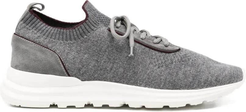 Eleventy Gebreide sneakers met vlakken Grijs