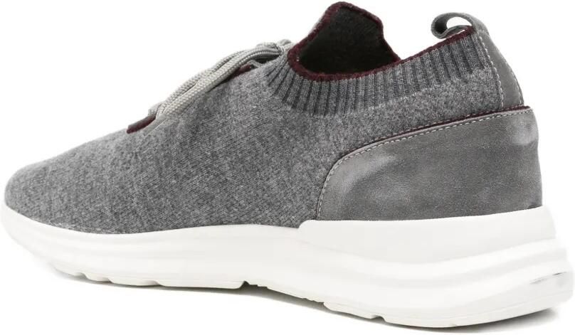 Eleventy Gebreide sneakers met vlakken Grijs - Foto 3