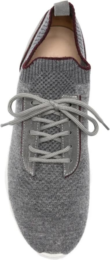 Eleventy Gebreide sneakers met vlakken Grijs - Foto 4