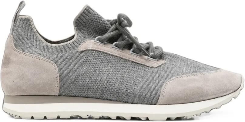 Eleventy Gebreide sneakers met vlakken Grijs
