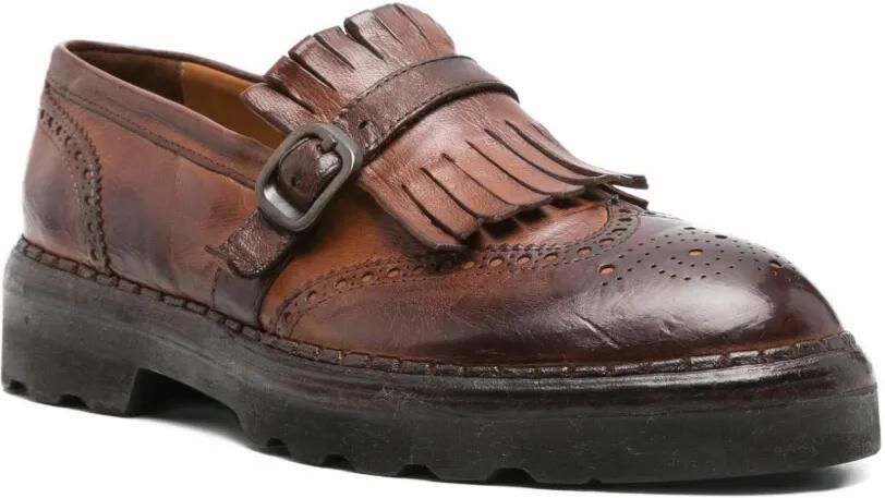 Eleventy Gespschoenen met kwastje Bruin