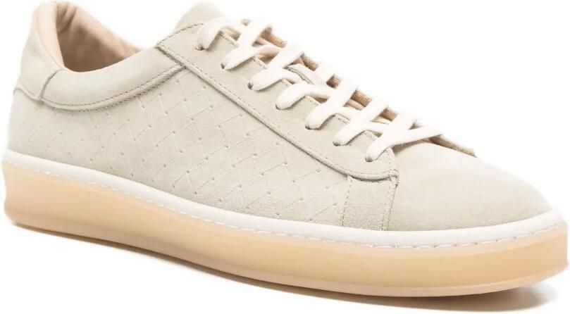 Eleventy Gewatteerde leren sneakers Groen