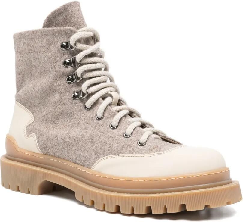 Eleventy Laarzen met chunky zool en vlakken Beige - Foto 3