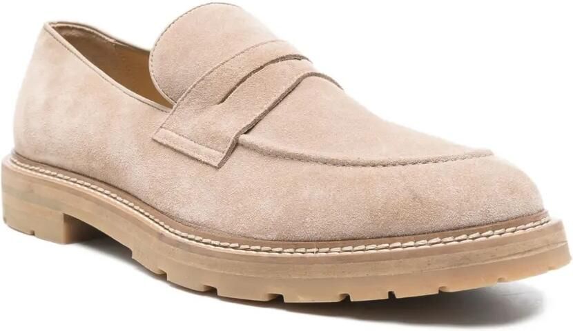 Eleventy Leren loafers Beige - Foto 2