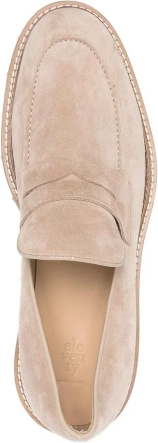 Eleventy Leren loafers Beige - Foto 4