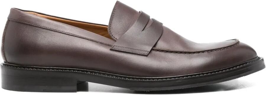 Eleventy Leren loafers Bruin