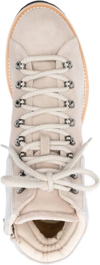 Eleventy Leren veterlaarzen Beige - Foto 3