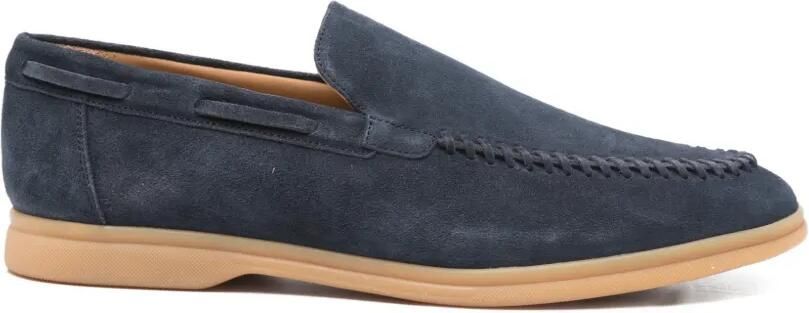 Eleventy Loafers met gevlochten detail Blauw