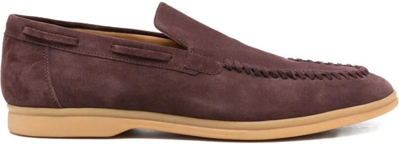 Eleventy Loafers met ronde neus Rood