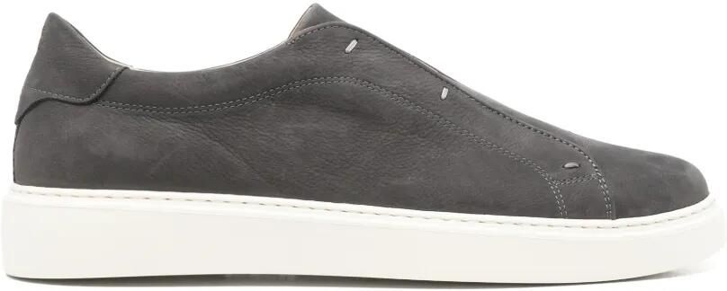 Eleventy Nubuck leren slip-on sneakers Grijs