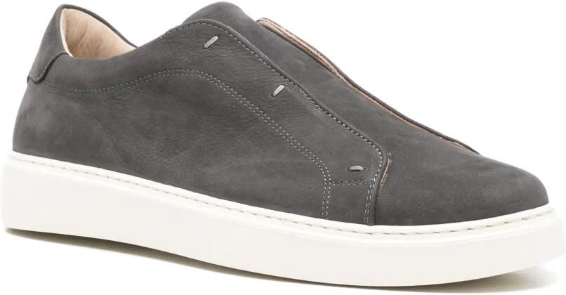 Eleventy Nubuck leren slip-on sneakers Grijs - Foto 2