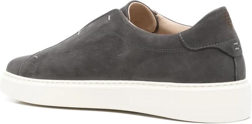 Eleventy Nubuck leren slip-on sneakers Grijs - Foto 3
