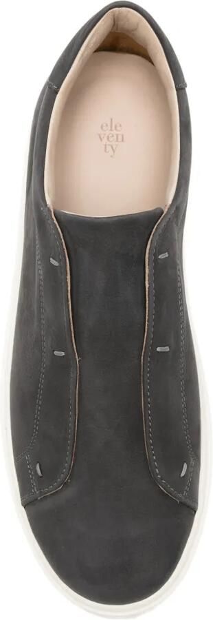 Eleventy Nubuck leren slip-on sneakers Grijs - Foto 4