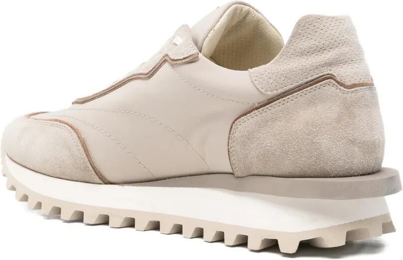 Eleventy Sneakers met geribbelde zool en vlakken Beige - Foto 2