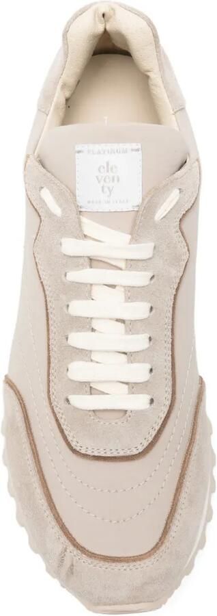 Eleventy Sneakers met geribbelde zool en vlakken Beige - Foto 3