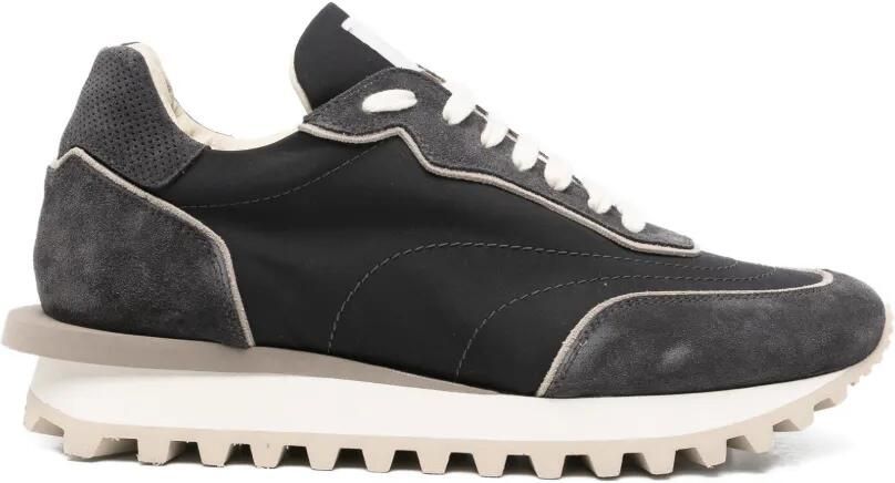 Eleventy Sneakers met geribbelde zool en vlakken Grijs