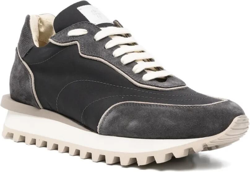 Eleventy Sneakers met geribbelde zool en vlakken Grijs - Foto 3