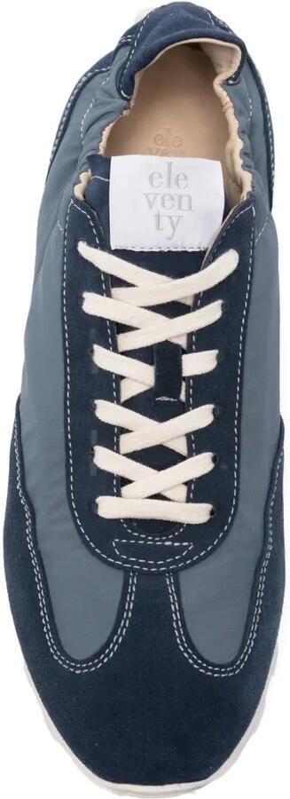 Eleventy Sneakers met suède afwerking en vlakken Blauw - Foto 4