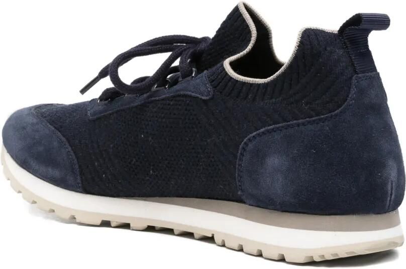 Eleventy Sneakers met suède vlakken Blauw - Foto 2
