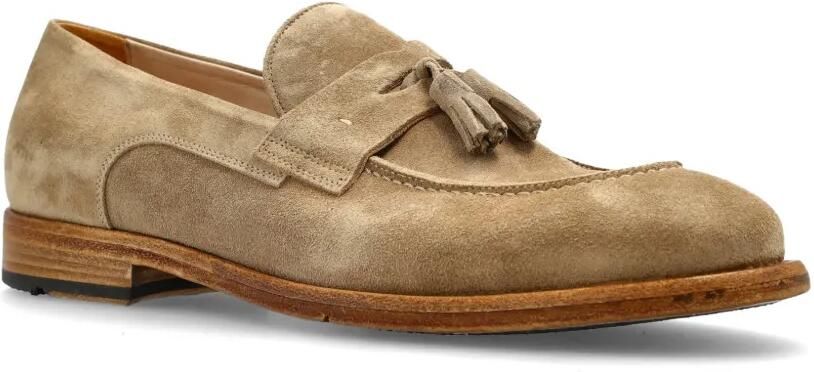 Eleventy Suède loafers met kwastjes Beige - Foto 3