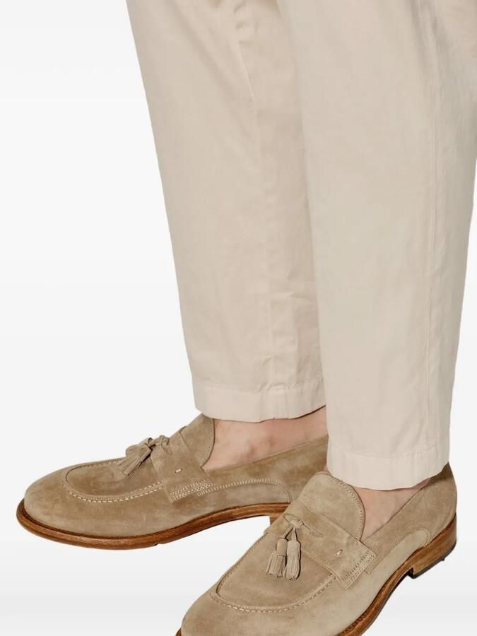 Eleventy Suède loafers met kwastjes Beige - Foto 2