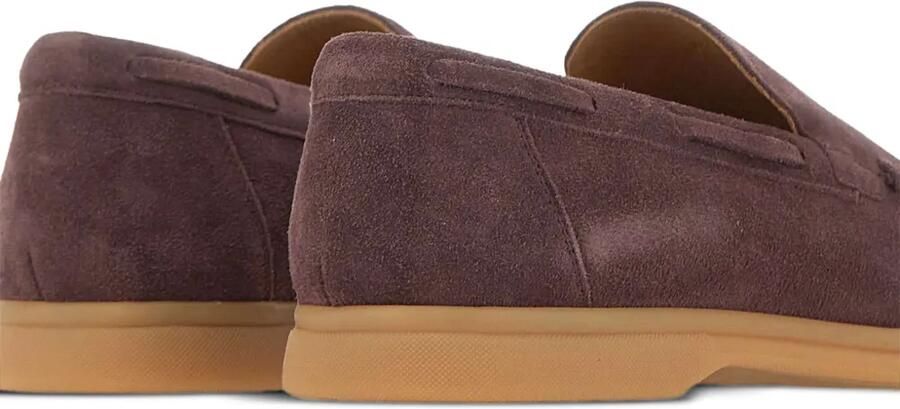 Eleventy Suède loafers met lintdetail Bruin - Foto 3