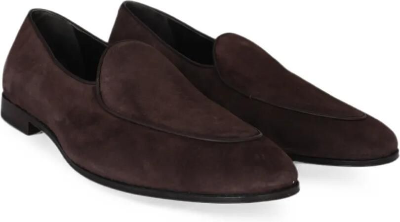 Eleventy Suède loafers met ronde neus Bruin - Foto 2
