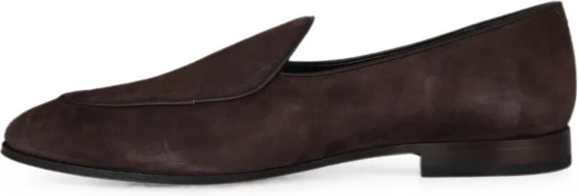 Eleventy Suède loafers met ronde neus Bruin - Foto 4