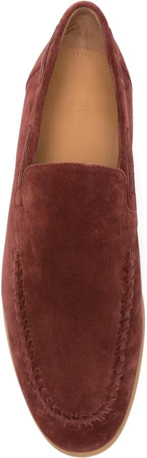 Eleventy Suède loafers met stiksel-detail Rood - Foto 4
