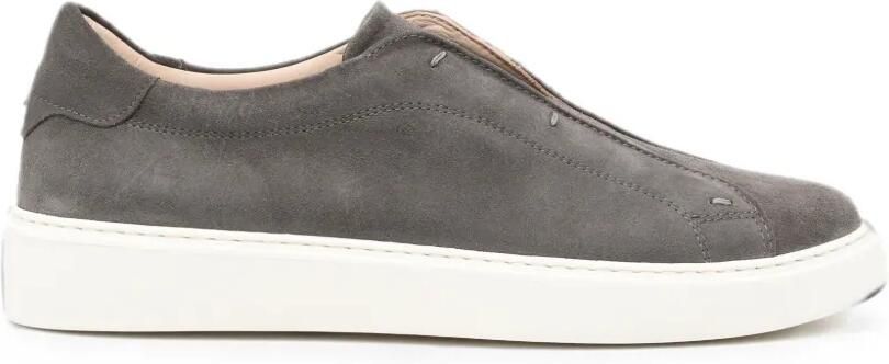 Eleventy Suède slip-on sneakers Grijs