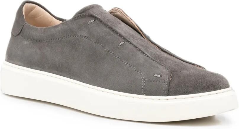 Eleventy Suède slip-on sneakers Grijs - Foto 2