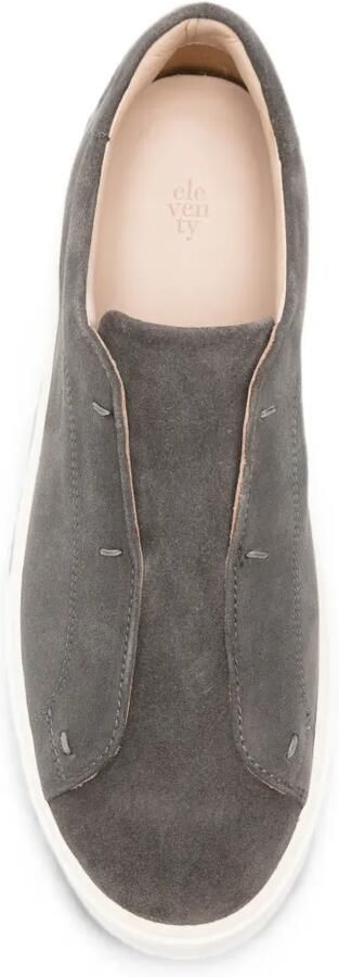 Eleventy Suède slip-on sneakers Grijs - Foto 4