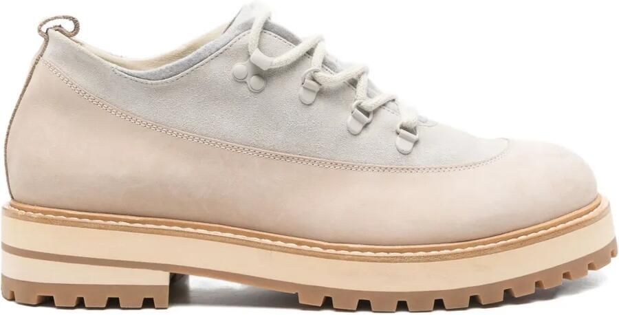 Eleventy Veterschoenen met ronde neus Beige