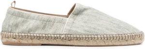 Eleventy Espadrilles met raffia zool Groen