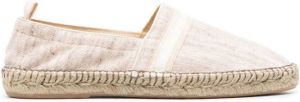 Eleventy Espadrilles met raffia zool Beige