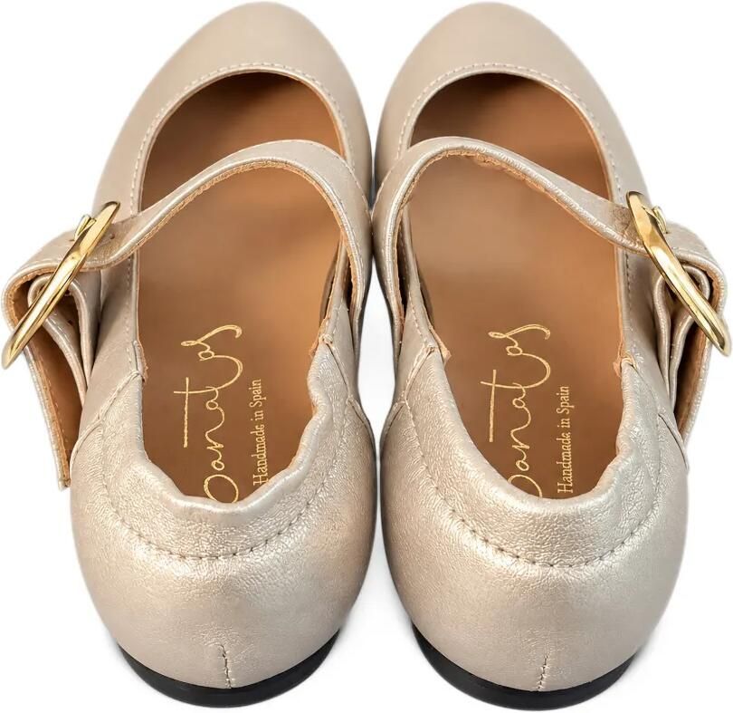 Eli1957 buckle-fastening leather ballet flats Goud - Foto 3