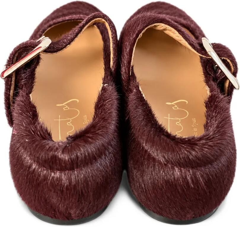 Eli1957 buckle-fastening pony hair ballet flats Rood - Foto 2
