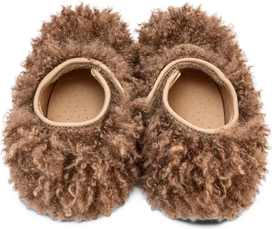 Eli1957 faux-fur touch-strap ballet flats Bruin - Foto 2