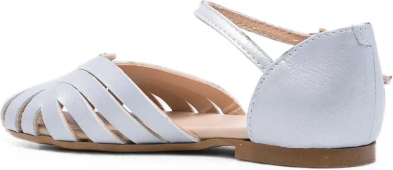 Eli1957 Gekooide sandalen met gesp Blauw - Foto 3