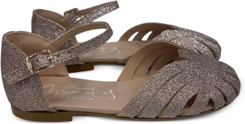 Eli1957 Gekooide sandalen met glitter Roze - Foto 2