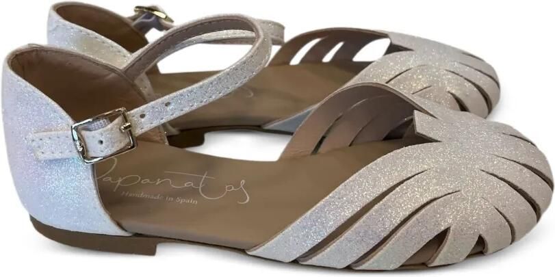 Eli1957 Glitter gekooide sandalen Zilver - Foto 2