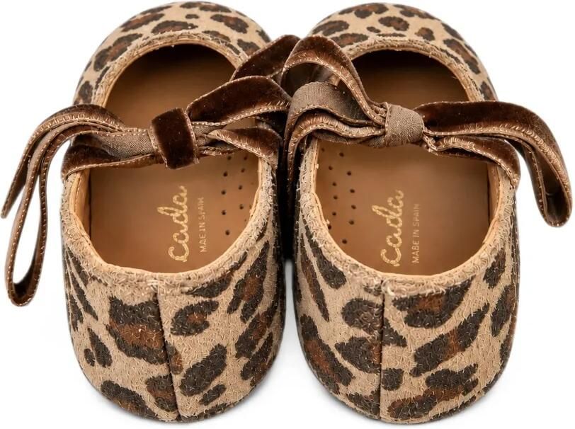 Eli1957 leopard-print bow-detail ballet flats Beige - Foto 3
