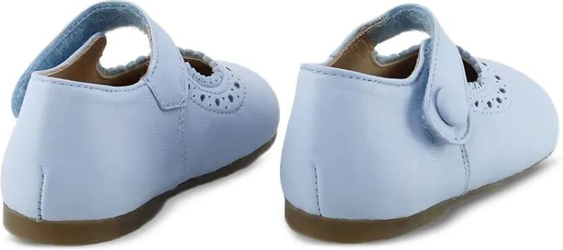 Eli1957 Leren ballerina's met geperforeerd detail Blauw - Foto 3