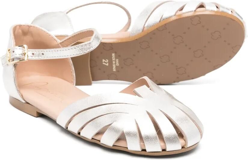 Eli1957 Leren sandalen Zilver - Foto 3