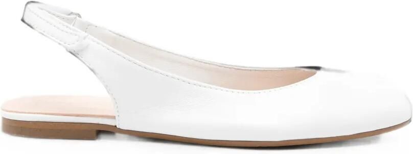 Eli1957 Leren slingback ballerina's Wit