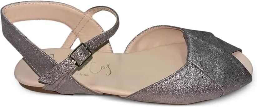 Eli1957 Metallic sandalen met gekruiste bandjes Zilver - Foto 2