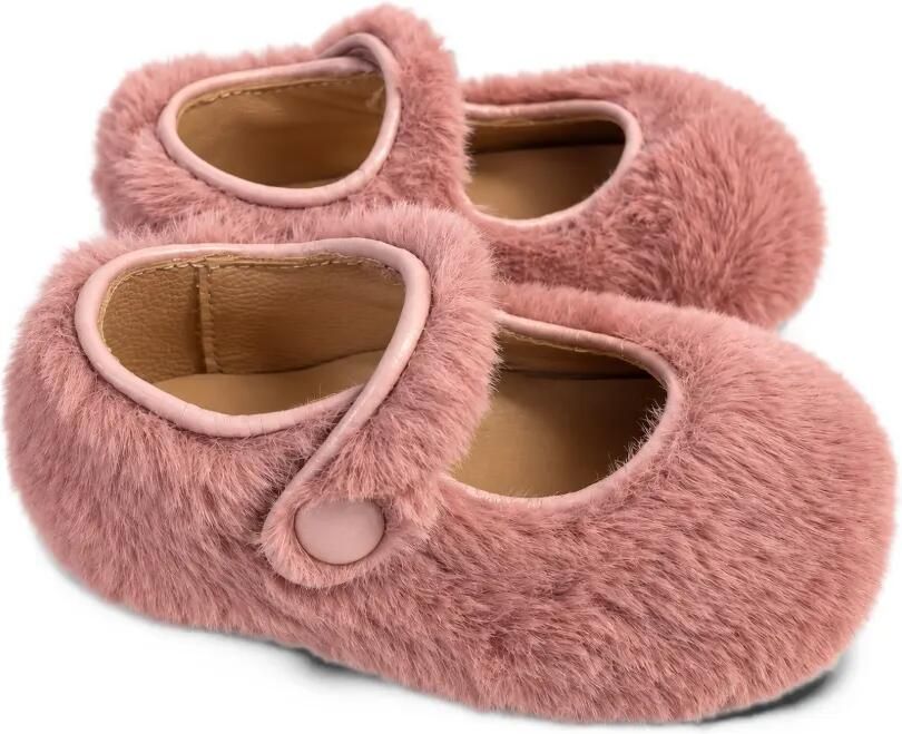 Eli1957 pony-hair touch-strap ballet flats Roze - Foto 3