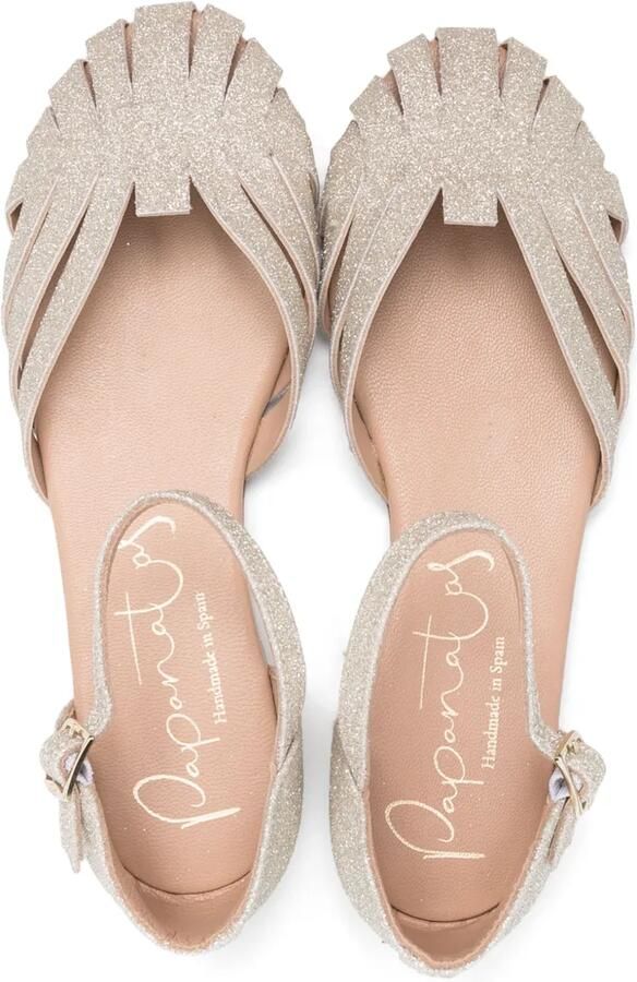 Eli1957 Sandalen verfraaid met glitter Beige - Foto 2