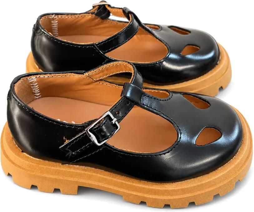 Eli1957 Sibaritas sandalen met uitgesneden details en T-bandje Zwart
